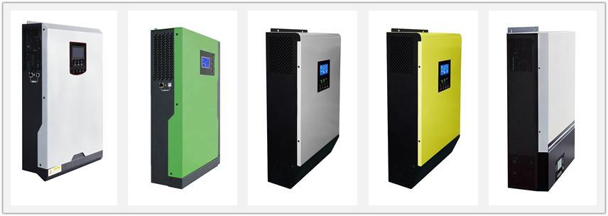 Inverter 3KW 24V DC to AC Pure Sine Wave Off-Grid Hybrid Solar Inverter with Charger and MPPT Controller for Renewable Energy Systems