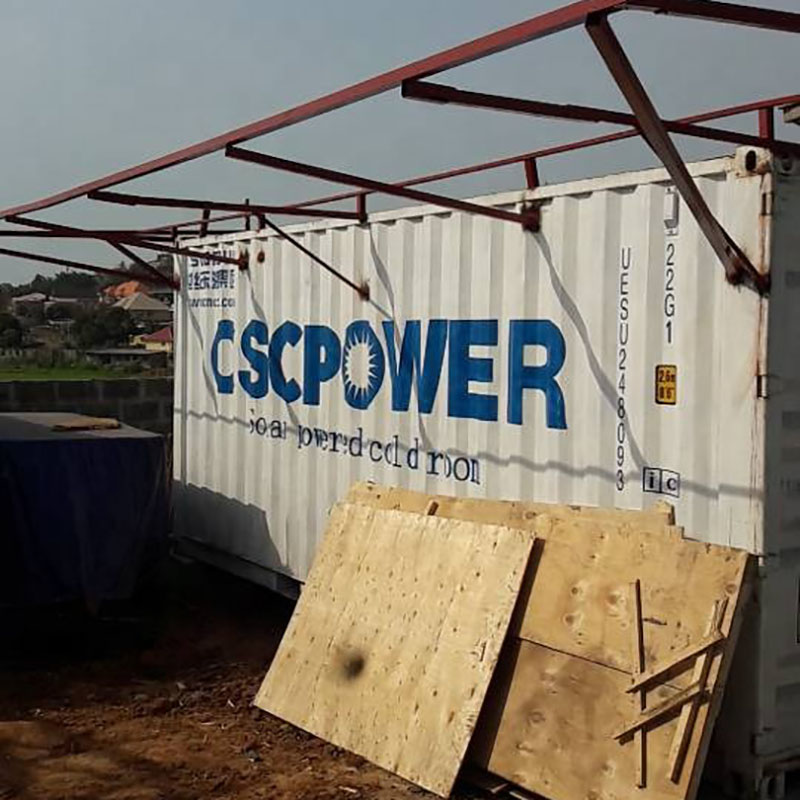 20ft Mobile Container Solar-Powered Cold Storage Room for Fish, Meat, Vegetable, and Ice Storage -8℃ 5kW CSCPOWER