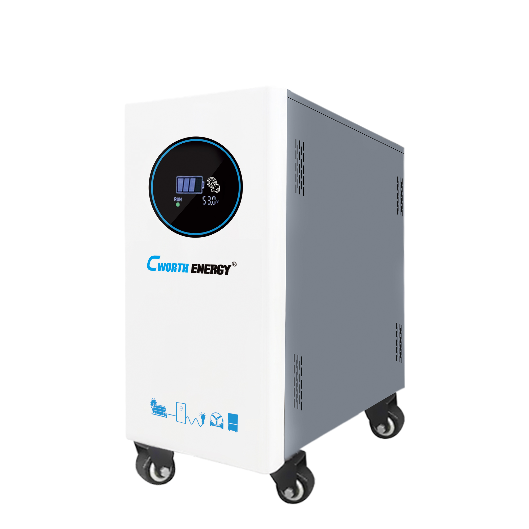 LiFePO4 Battery LBF-48300C 48V 15KWH Long Cycle Life Energy Storage System for Solar Power Backup Cworht Energy