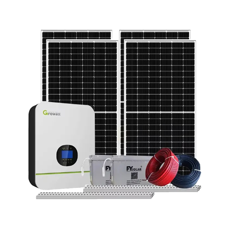 Off Grid Solar System 3-12kW Complete Kit with International Brand Components for Home and Commercial Use