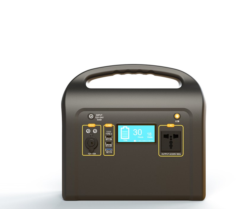 Portable Power Station 538Wh 12.8V 42Ah Lithium-ion Battery for Outdoor Camping with Solar Panel Compatibility