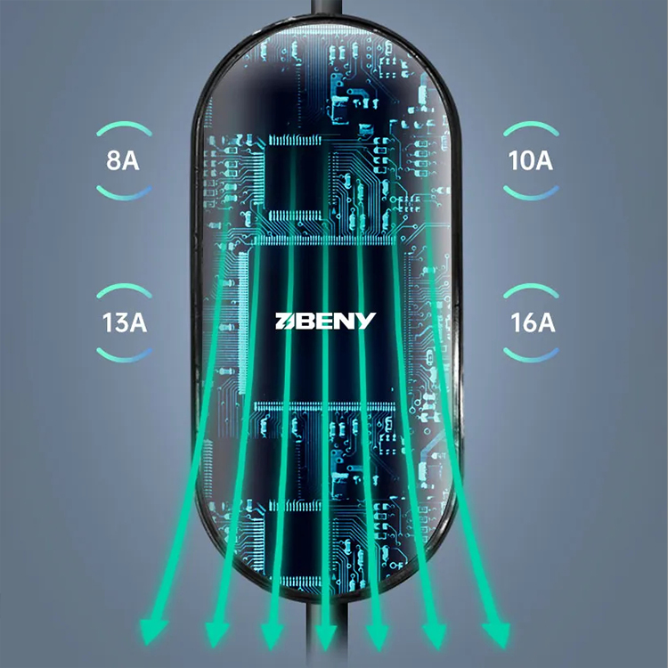 US D Model Wall-Mounted/Column EV Charger RFID Charging, Low Power Standby <3W for Residential and Commercial Use