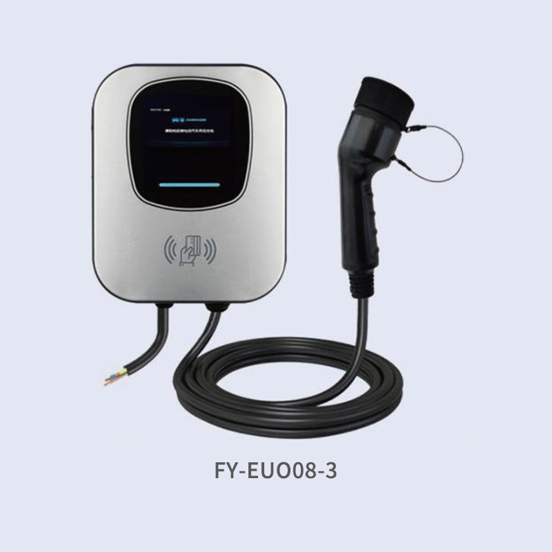 EU B Model Wall-Mounted/Column EV Charger RFID Charging, Low Power Standby for Residential and Commercial Use