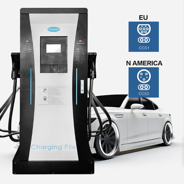 60KW-360KW DC Fast Chargers High-Power Dual-Gun Charging for EV Stations MOREDAY