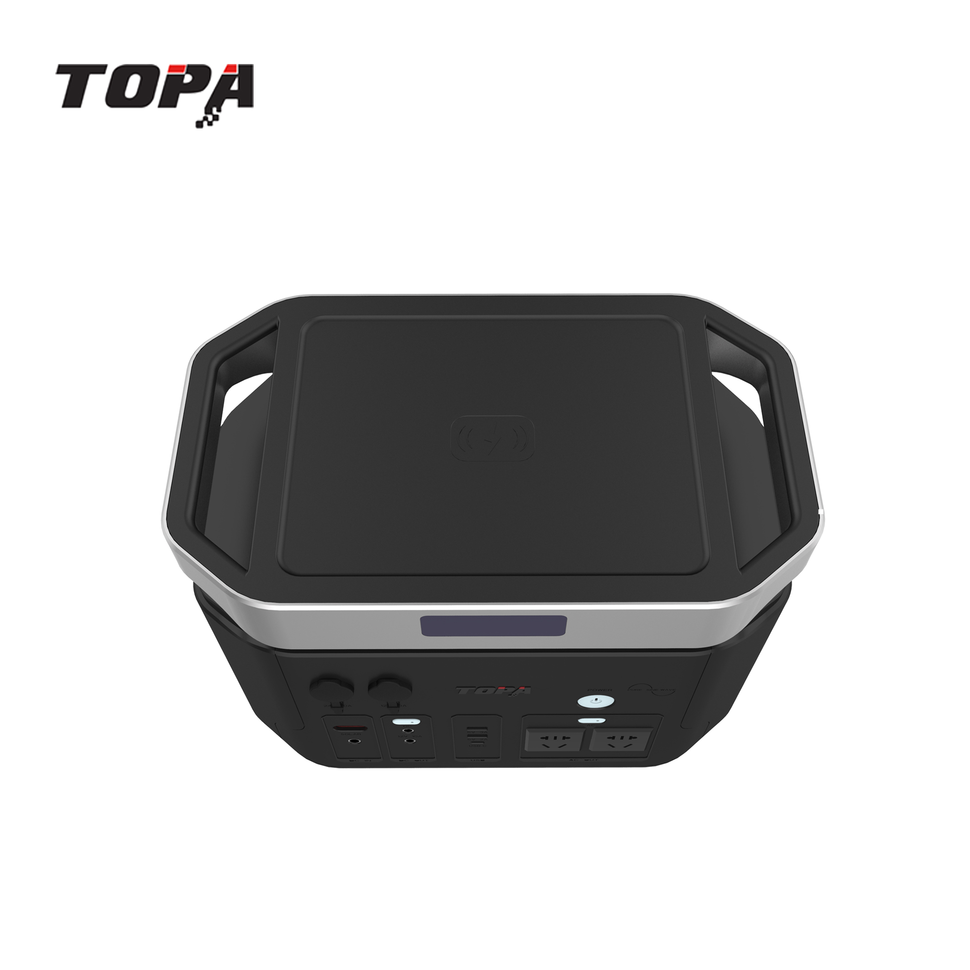 Portable Power Station 1500W Rechargeable Solar Generator for Outdoor Camping, Emergency Backup Power TOPA