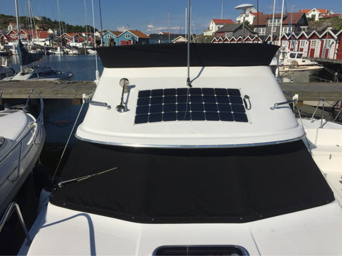 100W Caravan & Marine Kits Flexible Solar Panel 10A Controller for RV Boat Off-Grid Power
