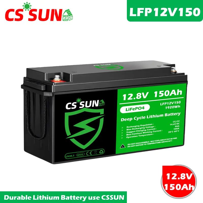 LFP12V120 12.8V 120Ah Lithium Battery Cylinder Cell High Cycle Life 4000 Cycles 80% DOD Deep Cycle for Solar Energy Storage Off-Grid Systems