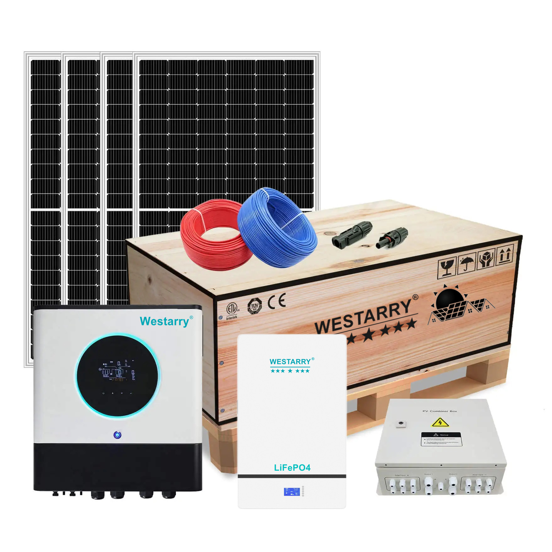 Westarry 11KW Off Grid Solar Kits 450W Panel System for Home and Commercial Use