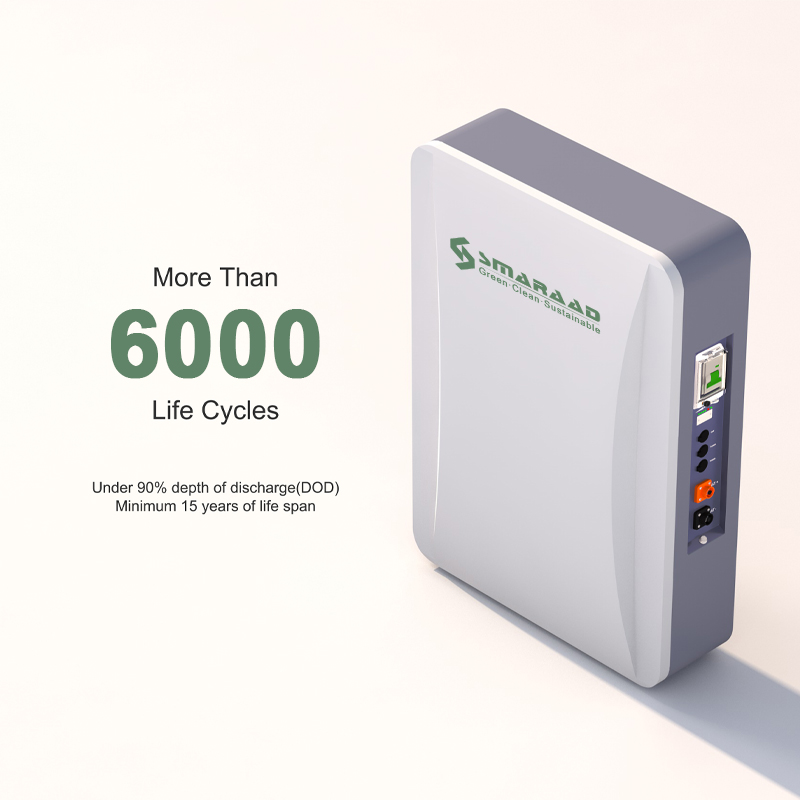 LiFePO4 Battery 51.2V 100/200Ah High Discharge Current, Wide Temperature Range for Solar Storage & Off-Grid Systems Smaraad