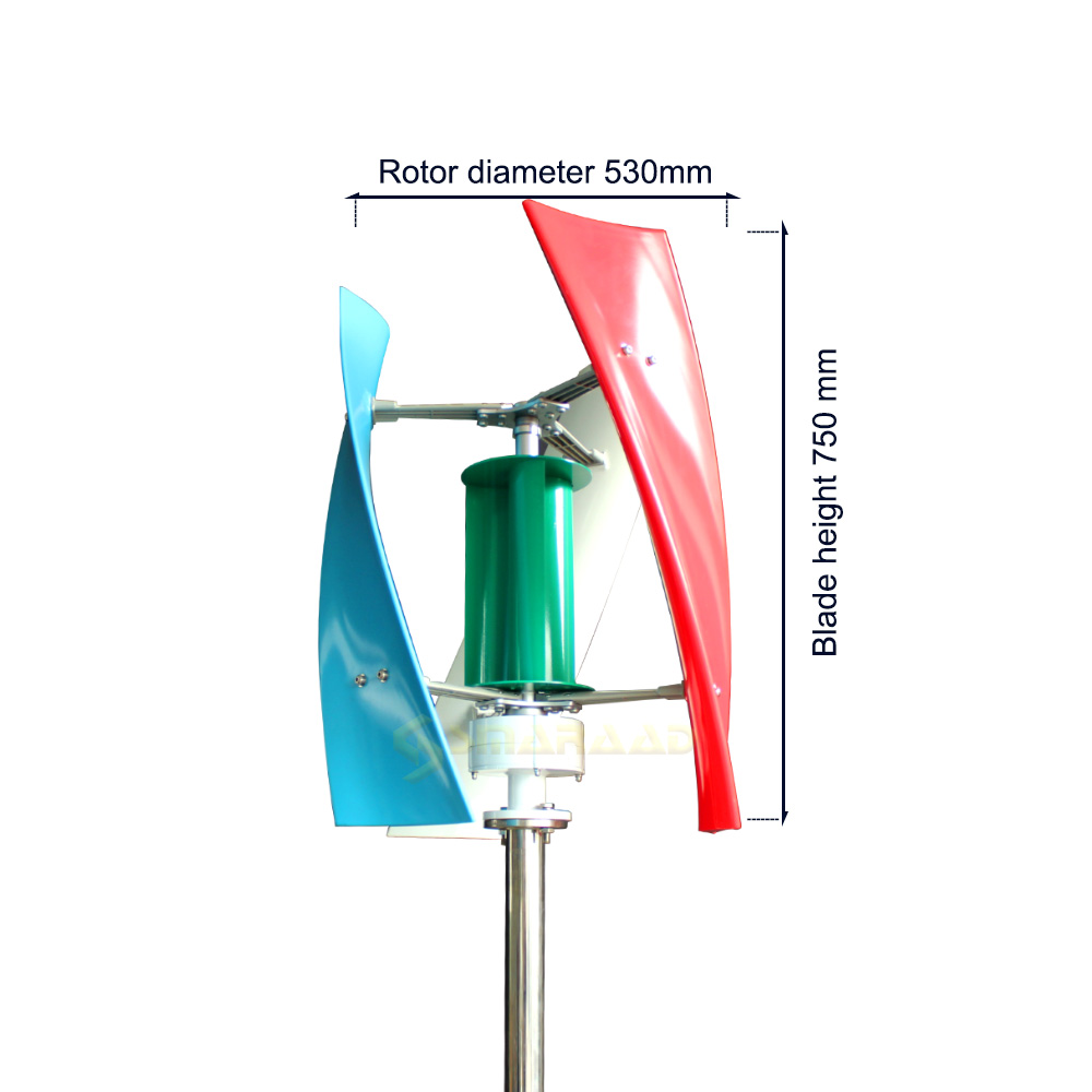 SMARAAD SX3 600W Wind Generator Inner Air Duct High Efficiency for Home Solar Hybrid Systems
