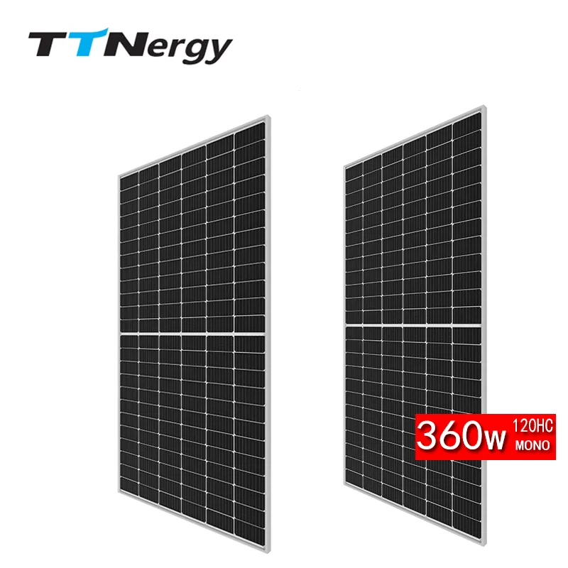 Solar Panels 250W-380W High Efficiency Monocrystalline PERC Half Cell for Residential and Commercial PV Systems TTN