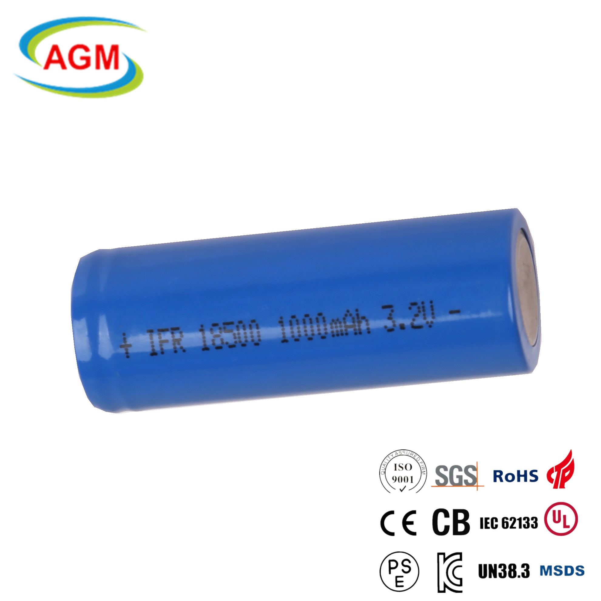 IFR 18500 1000mAh 3.2V LiFePO4 Battery High-Capacity Long-Life Rechargeable Cell for Solar Energy, E-Bike, Power Tools AGM