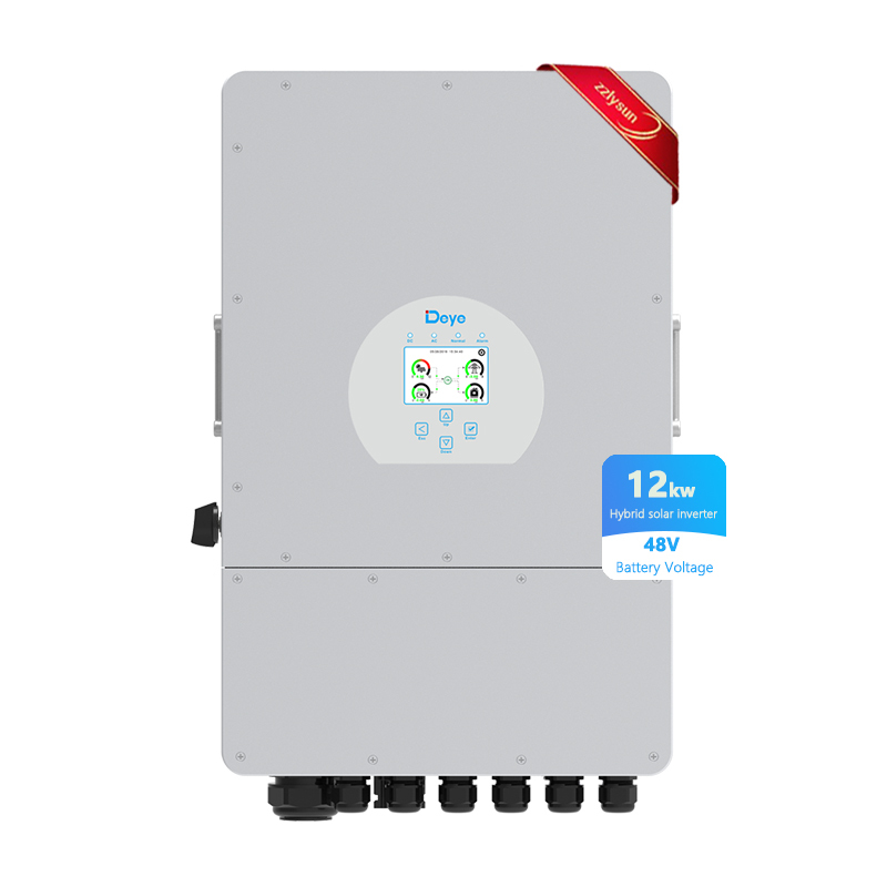 Solar Inverter Hybrid 5kw 6kw 8kw 10kw 12kw 3 Phase Grid-Tie and Off-Grid System Deye