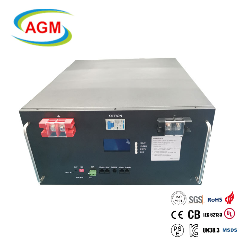 LiFePO4 48V 51.2V 200ah 10kwh Power Energy Storage Residential Home Battery High Cycle Life, Overcharge Protection for Solar Backup & Off-Grid Systems AGM Energy