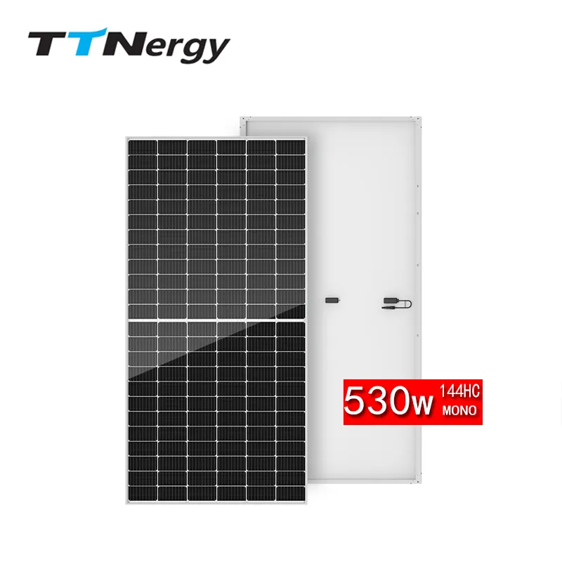 High Efficiency Monocrystalline Solar Panels 48v 540w 550w 560w PERC Half Cell 21.67% Panel Efficiency for Residential and Commercial Solar Power Systems TTNergy