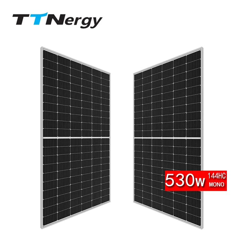 High Efficiency Monocrystalline Solar Panels 48v 540w 550w 560w PERC Half Cell 21.67% Panel Efficiency for Residential and Commercial Solar Power Systems TTNergy