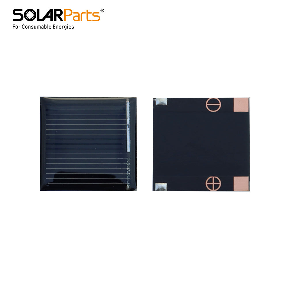 Keruft_Mono Epoxy Resin Solar Panel 0.5V 250MA 28x28x3mm High-Efficiency Mini Solar Cell for DIY Educational Models and Portable Charging Keruft