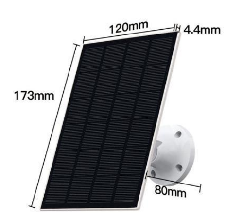 Solar-Powered Security Camera 3W 6V IP65 Waterproof Outdoor Surveillance for RVs Boats Tiny Homes