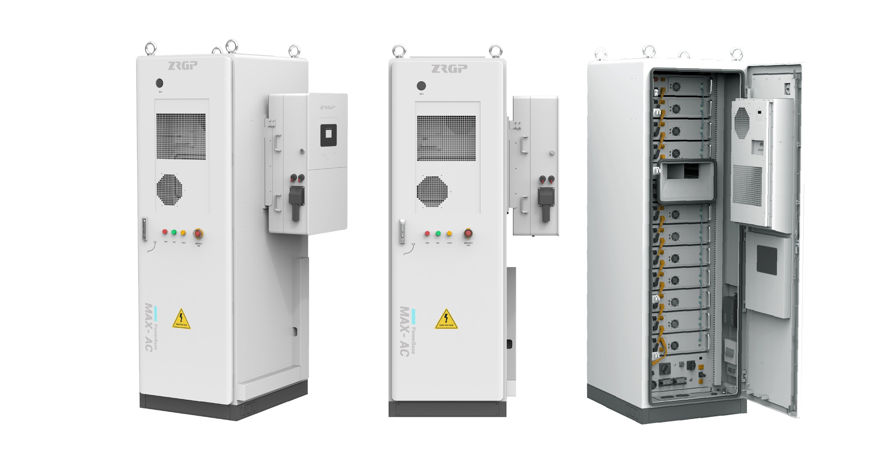 PowerBase MAX-60A Air-Cooled 61.44kWh IP55 Energy Storage System for Commercial and Industrial Applications