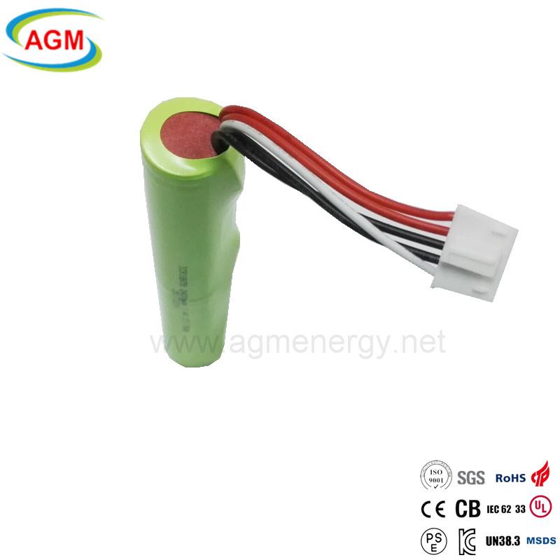 Smart Products 2S1P ICR 18650 2400mAh 7.4V Lithium Battery High Capacity Rechargeable for Solar Energy and E-Bike Applications