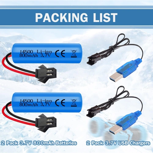 3.2V 14500-600 Cylindrical Cell High-Capacity Rechargeable Battery for Flashlights, Remote Controls RD225