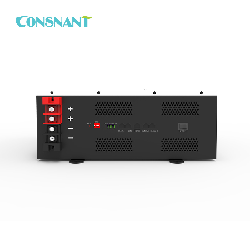 Wall Mount LiFePO4 Battery Pack 48V 100AH Long Cycle Life 1800+ Cycles Home Energy Storage System Consnant