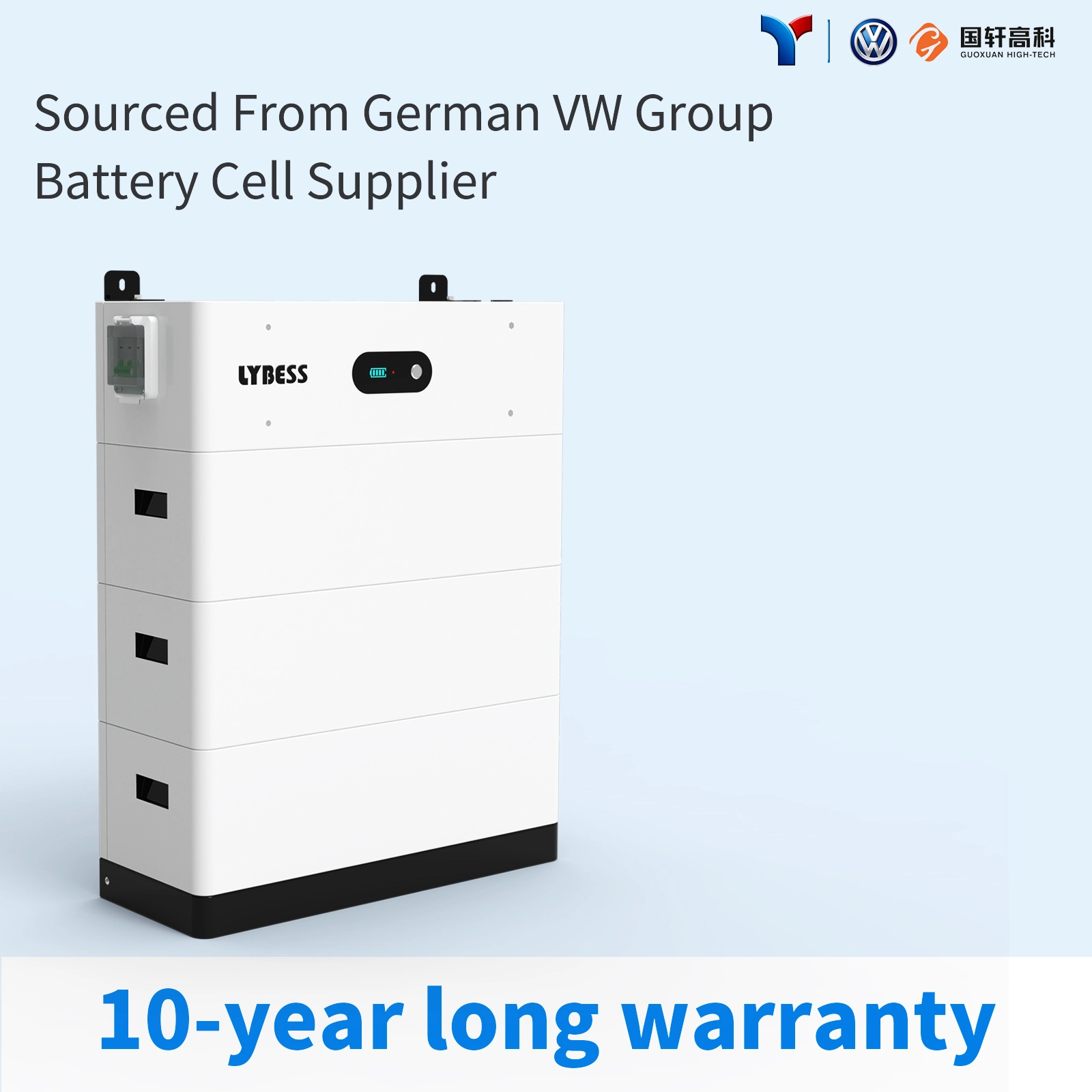 192V52Ah 10KWh High Voltage Stackable Battery LFP LiFePO4 for Home Energy Storage Systems LYBESS
