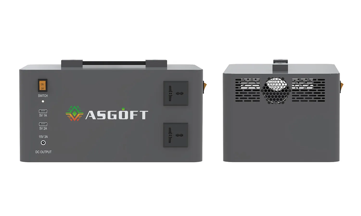 Portable Energy Storage LiFePO4 1200Wh/3300Wh for Outdoor Camping Emergency Backup ASGOFT