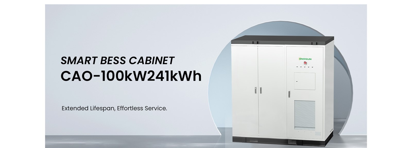 125KW 261KWH Outdoor Cabinet ESS Lithium Battery Energy Storage System for Commercial and Industrial Applications ONESUN