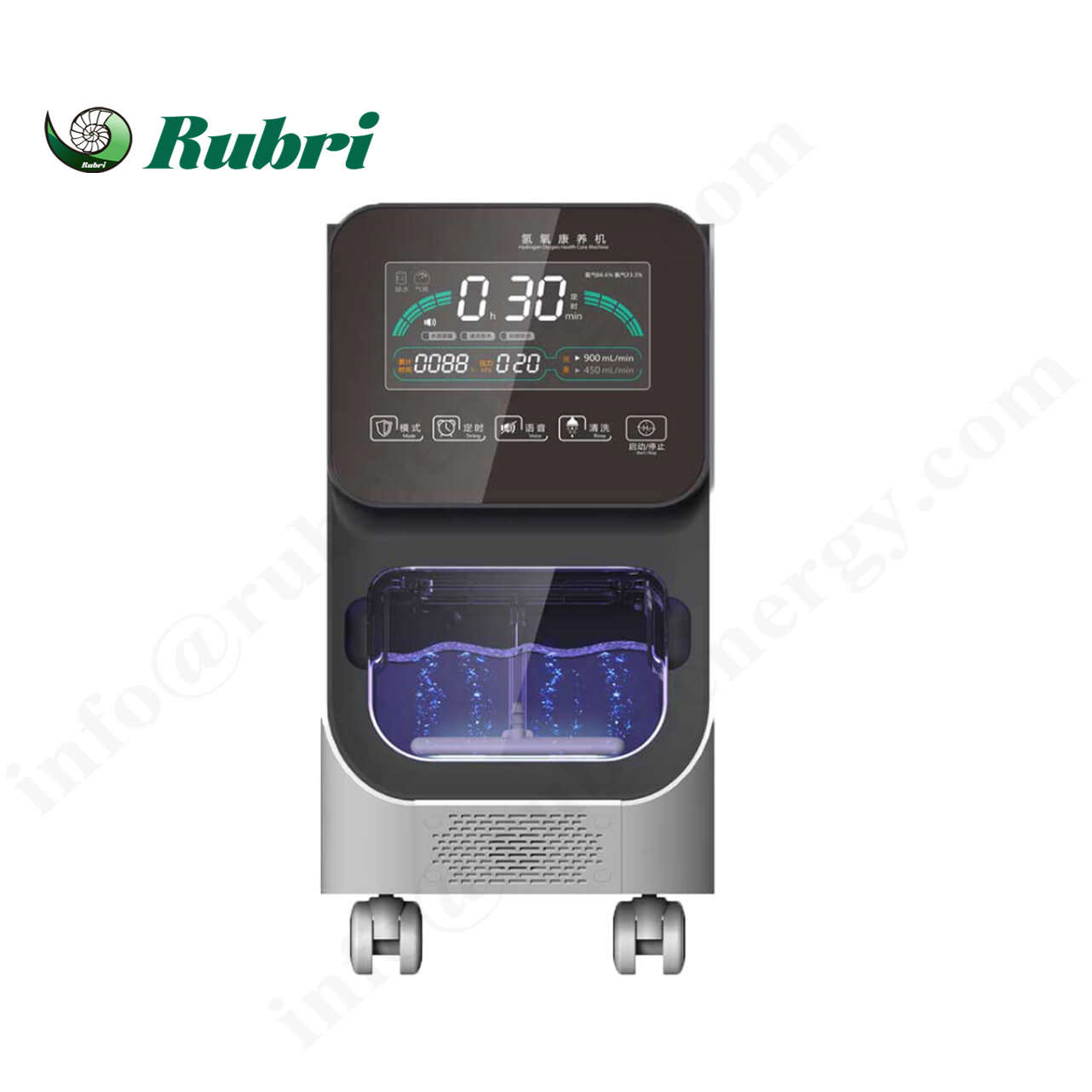 900ml Water Electrolyzer Hydrogen Inhaler with SPE+PEM Technology and Nafion 117 Membrane for Hydrogen Oxygen Therapy