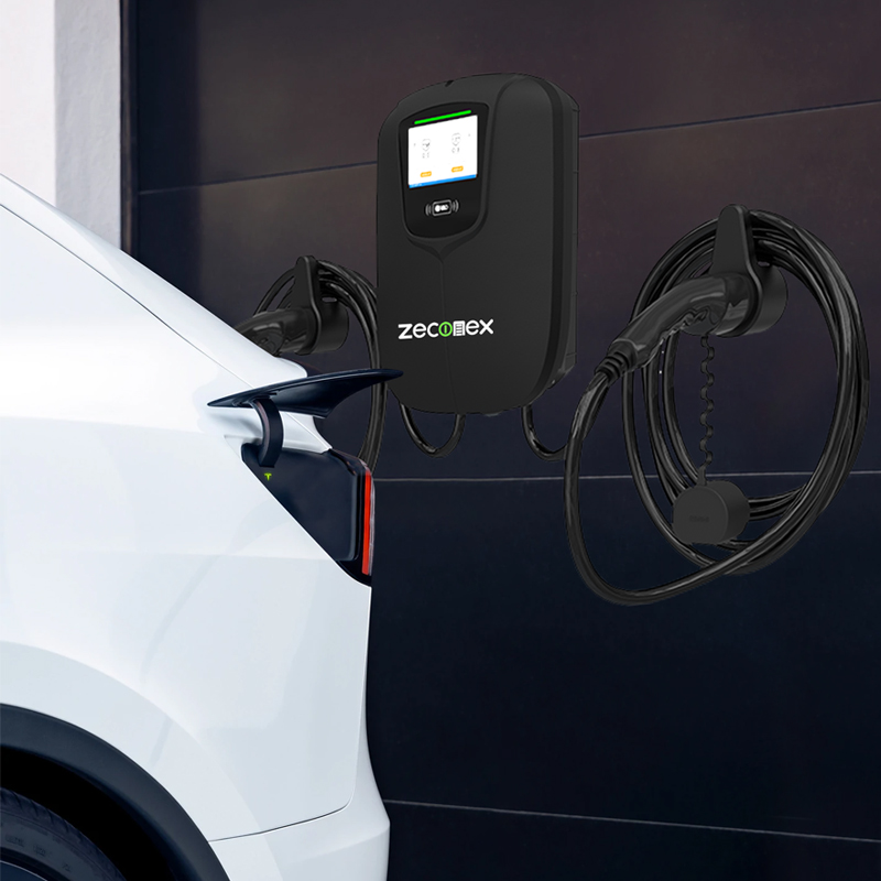 Dual Gun AC EV Charger 14KW-44KW Dual Charging Commercial & Residential Wallbox