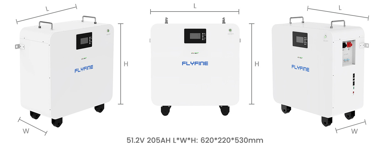 10kwh Movable Lithium Ion Battery 51.2V 205Ah/280Ah LFP Long Cycle Life for Home Energy Storage
