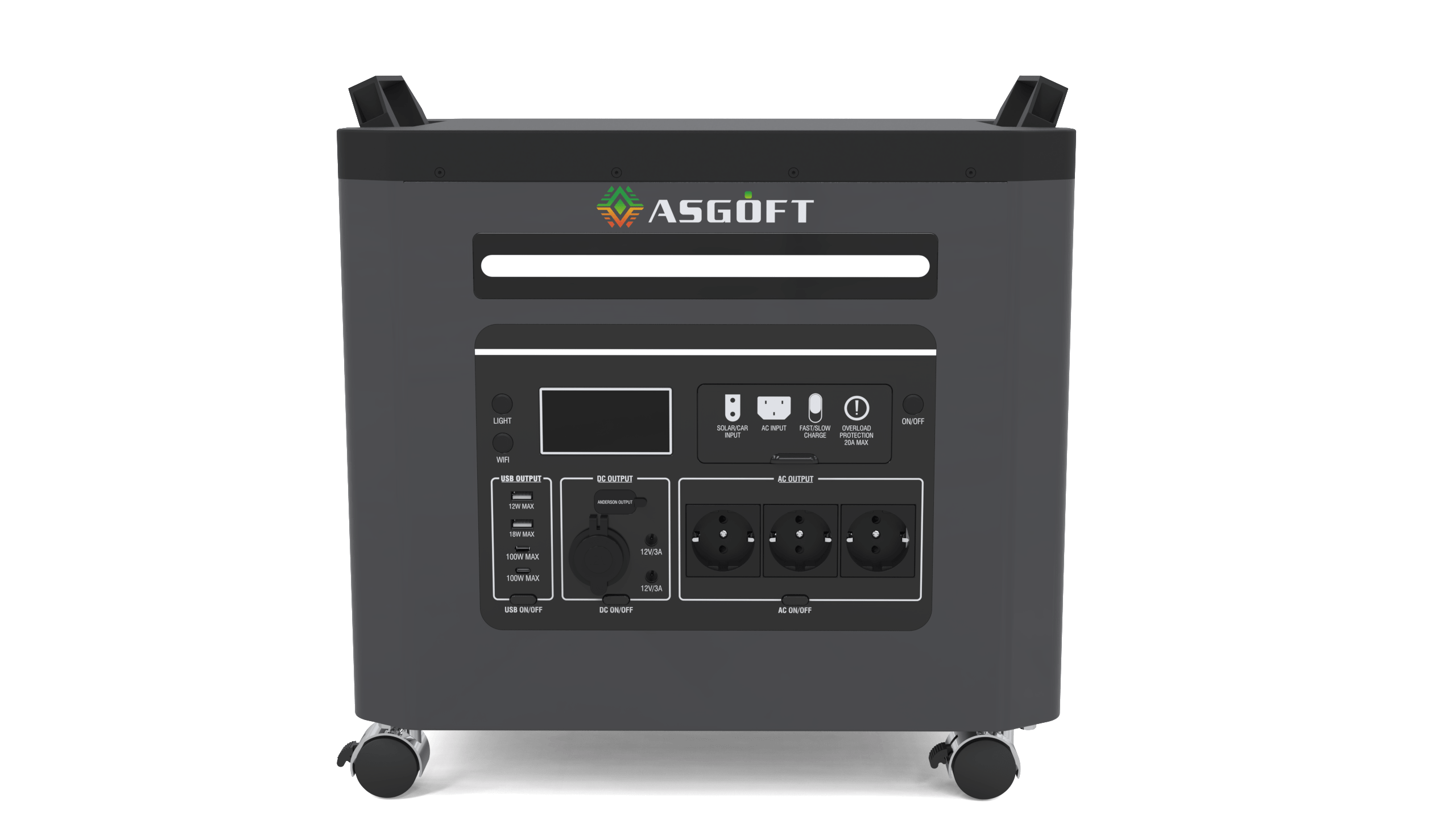 3KW Portable Solar Generator 3.3KWH Lithium LFP Battery Hybrid Off-Grid Power Supply for Outdoor Activities