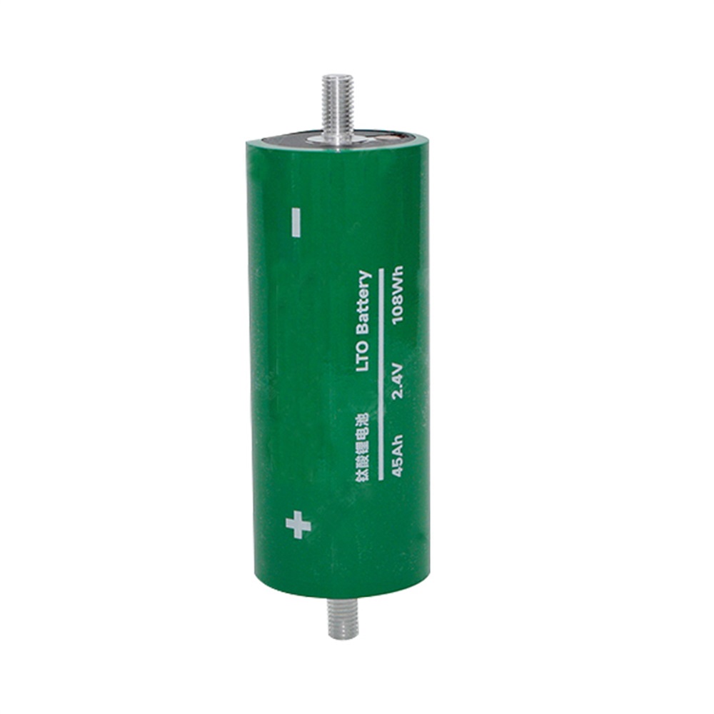 2.4V 45Ah LTO Lithium Titanate Battery Cell High-Rate Fast Charge 6-Minute Charging Discharging for Energy Storage and Industrial Applications
