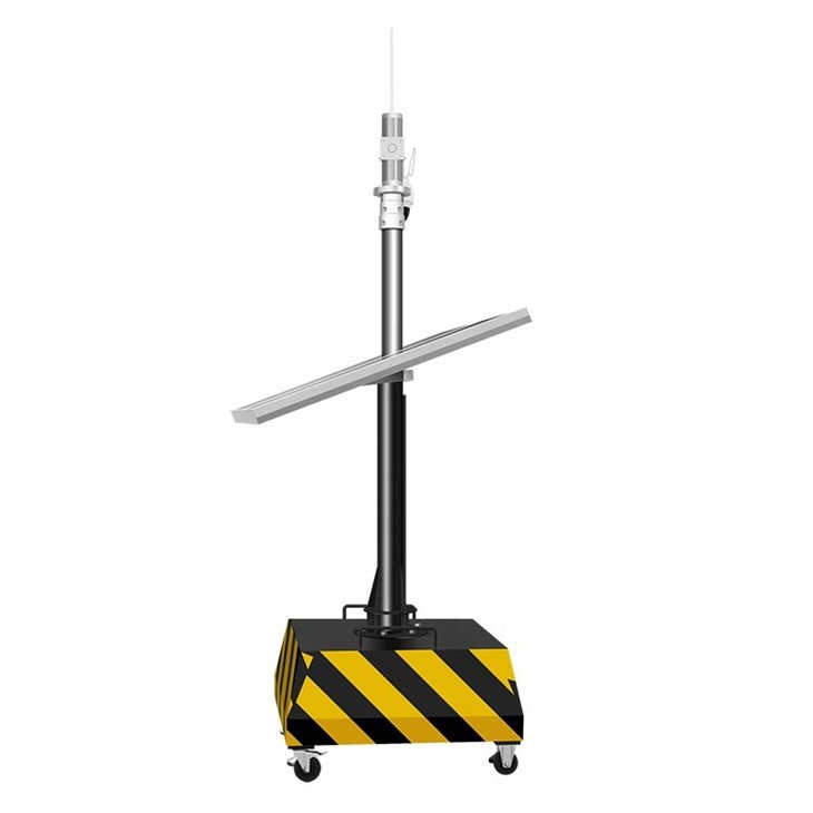 Mobile Solar Power Supply Surveillance System Portable Off-Grid Monitoring for Construction Sites and Remote Areas