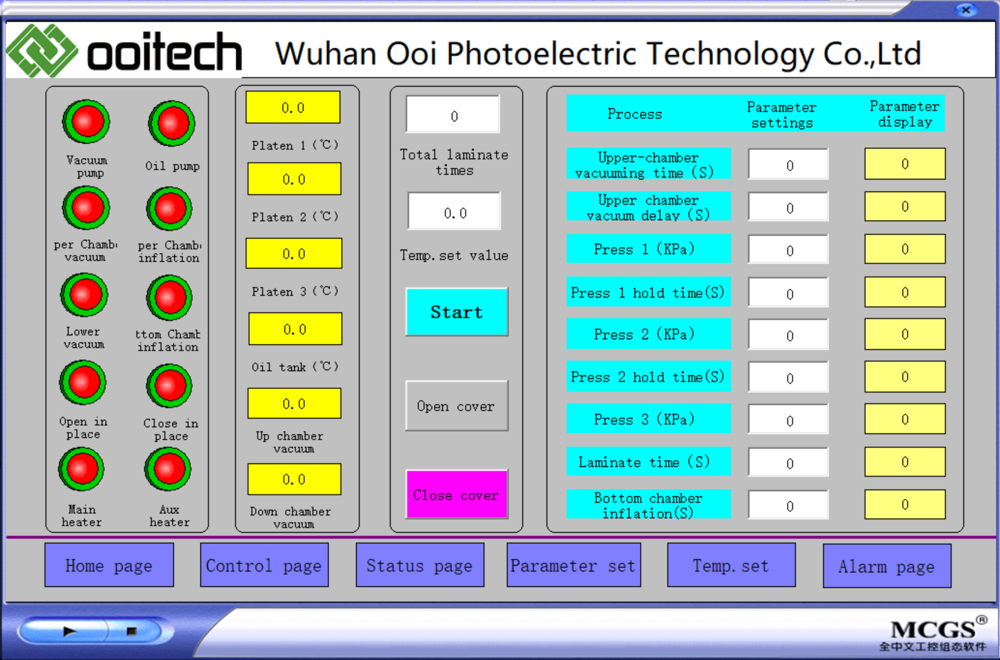 5MW Semi Auto Solar Panel Laminator Oil Heating for PV Module Manufacturing Ooitech