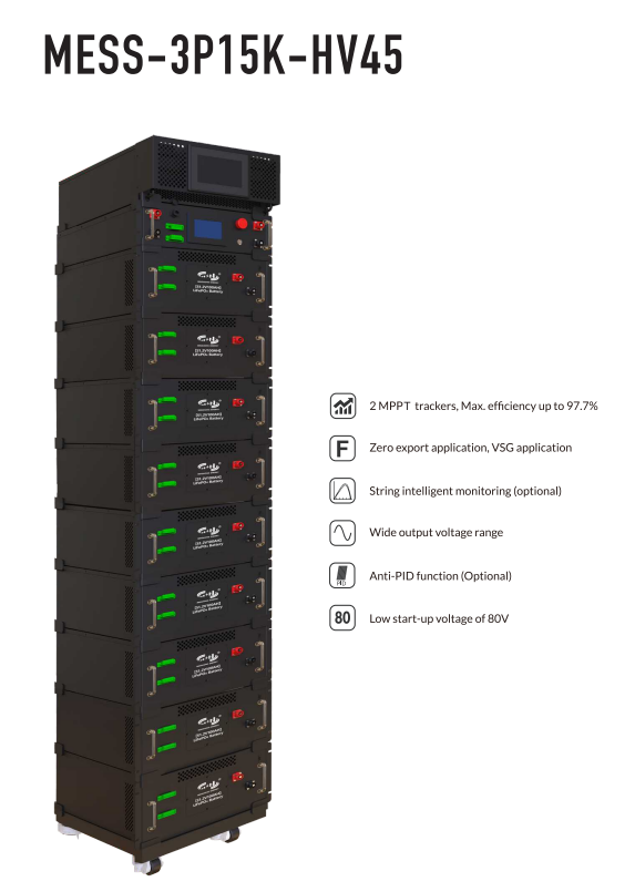 High Voltage 15kw Inverter 45kwh Lifepo4 Battery LiFePO4 5kWh 16kWh High Capacity for Home and Commercial Energy Storage