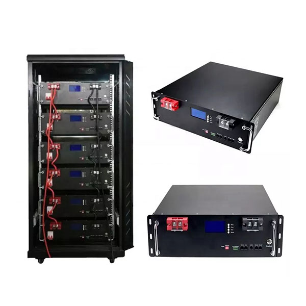 LiFePO4 Cabinet Battery 51.2V 100Ah Long Cycle Life for Solar Energy Storage and UPS Systems