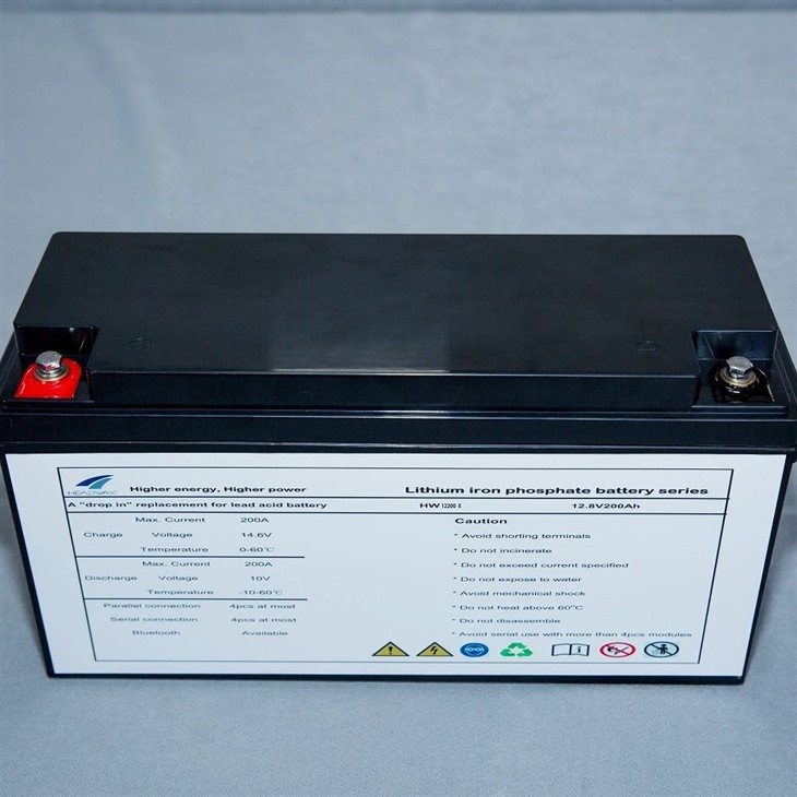 Lithium Battery Bank for Solar 12.8V 100Ah/200Ah LiFePO4 Long Cycle Life IP65 for Solar Storage RV Marine