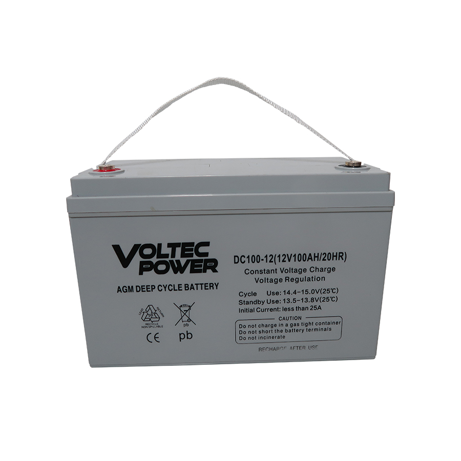 Deep Cycle Series AGM Batteries 30% Longer Cycle Life for Solar Storage and Marine Use VOLTEC