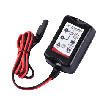 Battery Charger 6V 12V 1.5A LED Display Auto Maintenance Mode for Car Motorcycle WET AGM Gel Sunstone Power