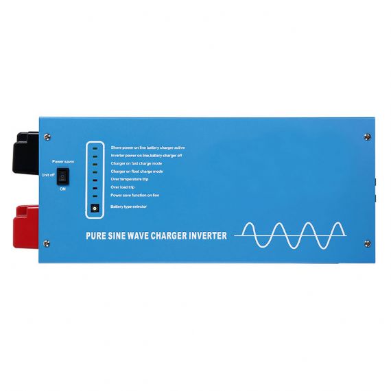 Inverter Charger 2000W / 3000W Pure Sine Wave with 4-Stage Charging for Solar RV Marine Off-Grid Systems