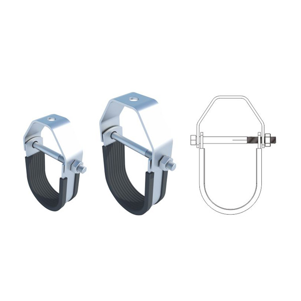 U Pipe-Rings M12×220 Anti-Vibration Seismic Support for Solar and Energy Storage Systems