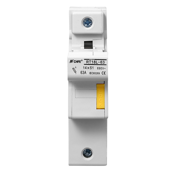 RT18 690V Fusible Base Box Plastic Fuse Holder with Lock and Indicator for Energy Storage and Battery Systems