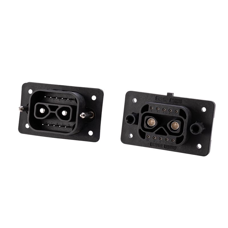 2+10Pin Stacked Energy Storage Plug and Socket IP67 Waterproof 100A for Outdoor Battery Systems CRETOP