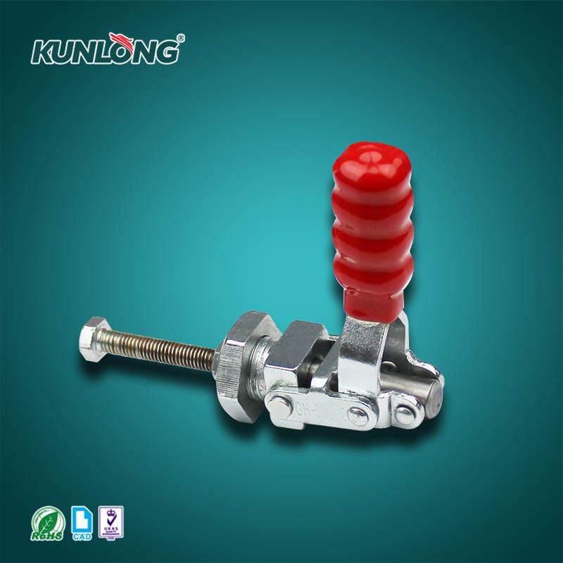 SK3-021H-10 Industrial Vertical Adjustable Toggle Clamp with Blue Zinc Plated Finish for Equipment Fixtures KUNLONG