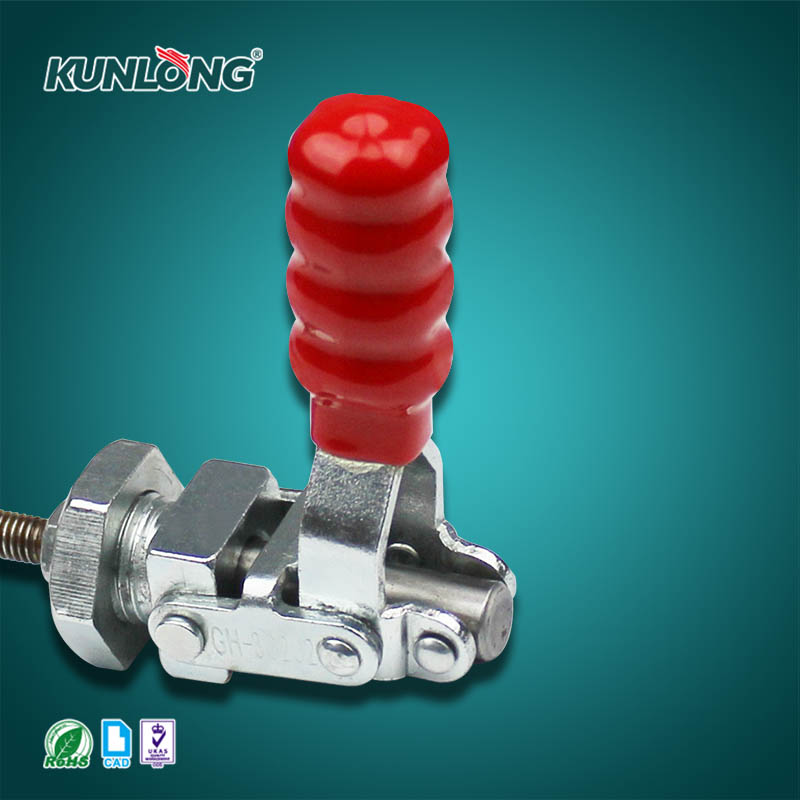 SK3-021H-10 Industrial Vertical Adjustable Toggle Clamp with Blue Zinc Plated Finish for Equipment Fixtures KUNLONG