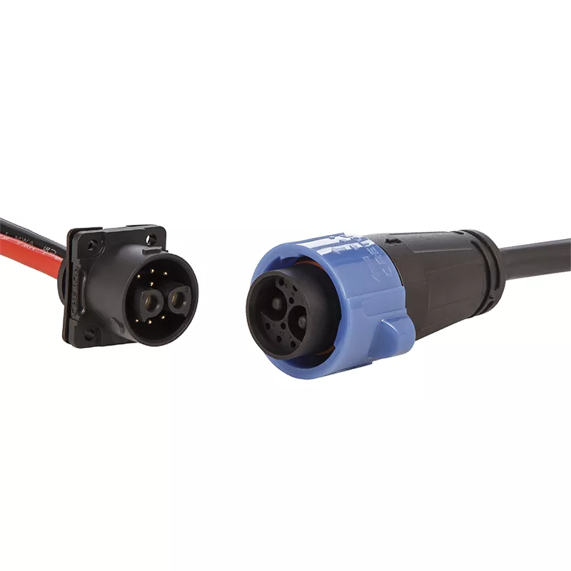 2+8Pin E-Motorcycle Connector 80V DC 50A IP67 Waterproof Electric Bike & Motorcycle Power Connection CRETOP