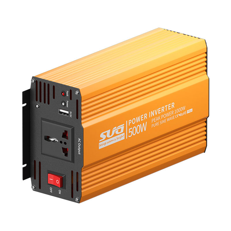 SGPE-500W Series Pure Sine Wave Inverter 12/24/48VDC Input, 110/220VAC Output, Intelligent Display, MPPT Compatible for RV Solar Power Systems