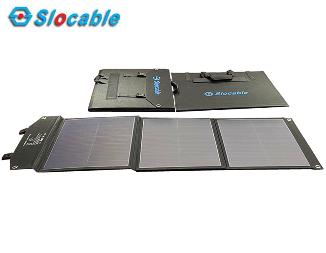 Slocable 3 Folds Portable Folding Solar Panels 20W-105W High-Efficiency Waterproof for Camping Campervan